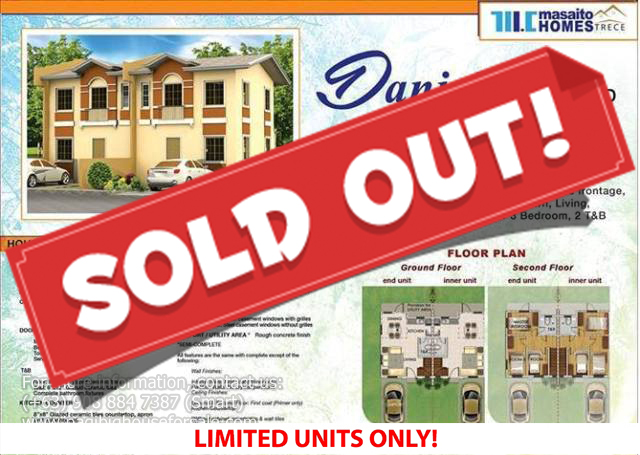 Masaito Homes Trece Daniella Model – Pag-ibig Rent to Own Houses for Sale in Trece Martires Cavite